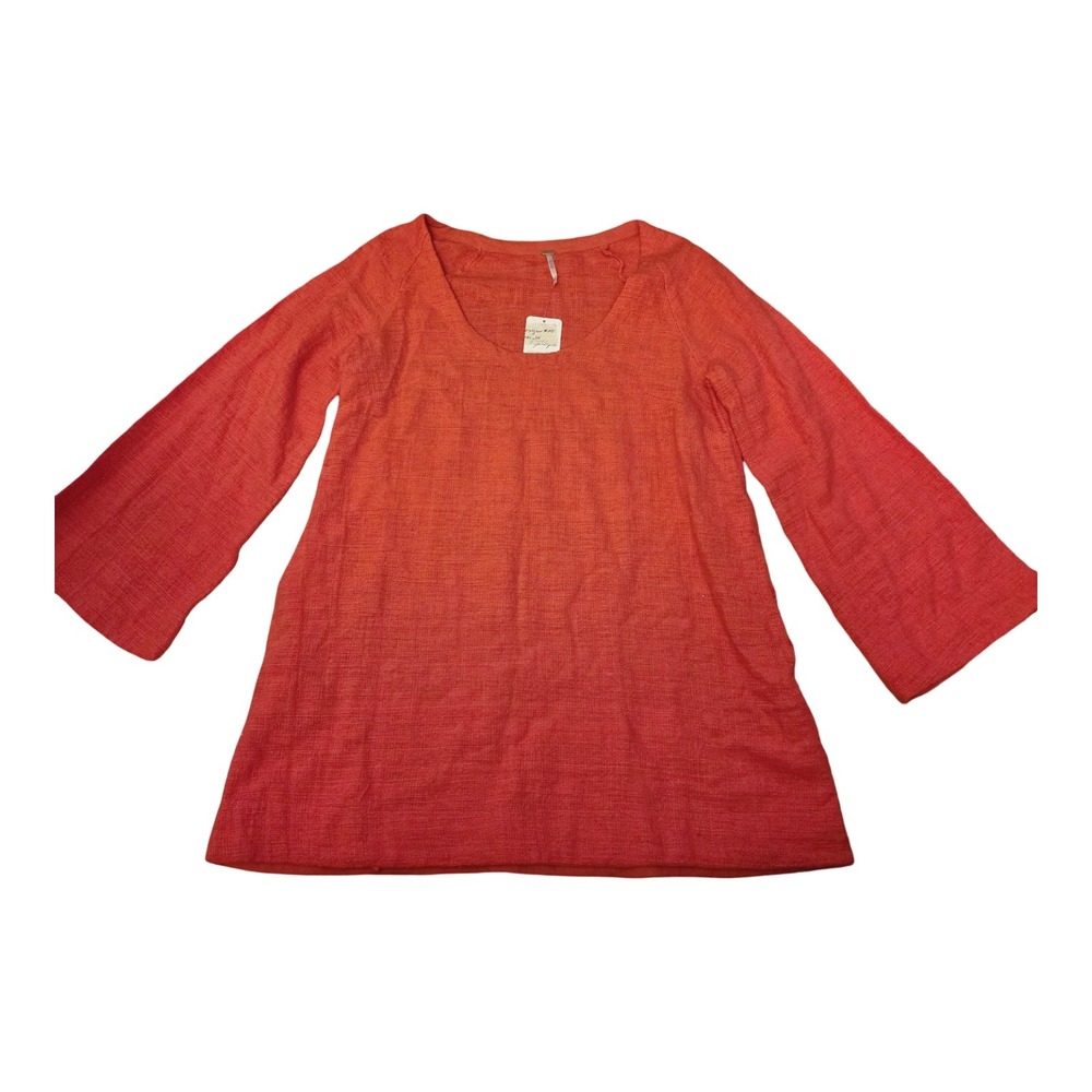 Free People Casey Tunic Top Tangerine Tango Orange Coral Boho XSM